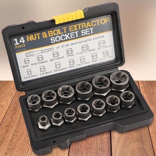 Bolt and deals nut extractor set