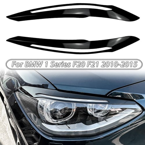 Gloss Black Car Front Headlights Eyebrows Eyelids Trim Covers for BMW 1  Series F20 F21 2010 2011 2012 2013 2014 2015 Car - buy Gloss Black Car  Front Headlights Eyebrows Eyelids Trim