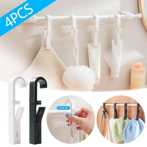 H.E. 4-Pc. Plastic Utility Hooks White