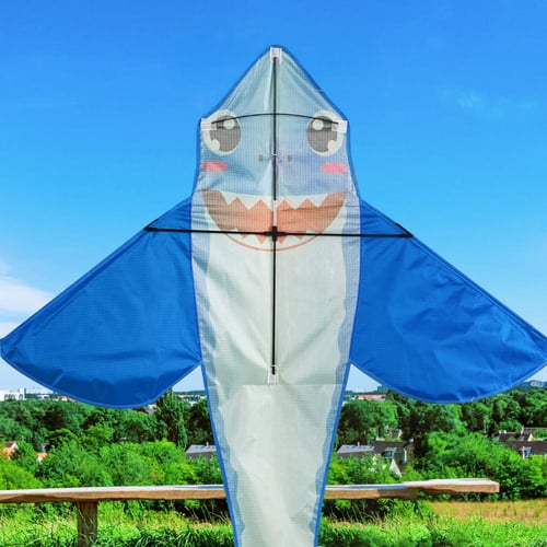 Large Soft Kite Dolphin Kite Nylon Kite Line Animated Kites Flying  Inflatable Kite Reel Outdoor Fun Toys Parafoil