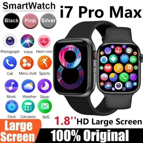2023 SmartWatch I7 Pro Max Series 7 Phone Call Custom Watch Face Sport  Waterproof Women Man Wireless Charging Smart Watch - AliExpress