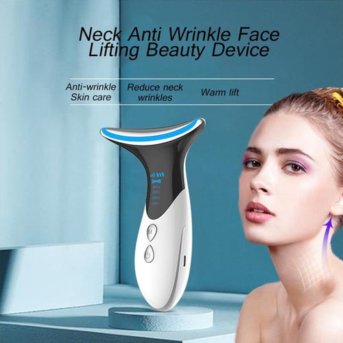 EMS Neck Anti Wrinkle Face Lifting Beauty Device Electric Micro