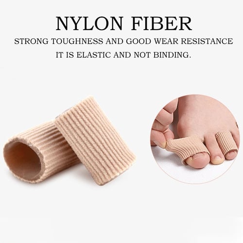 24pcs Nylon Sleeves Cushion Care Calluses for Breathable Tube Gel