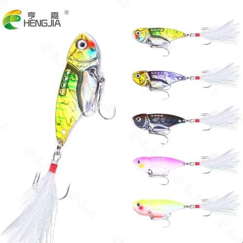 HENGJIA Fishing Lures Spoon For Pike 5.5CM-11G-8# With Treble Hook