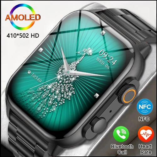 Acquista 2023 HK95 Ultra Smart Watch serie da uomo 1.96 pollici ad alta  aggiornamento Rtae schermo AMOLED NFC chiamata Bluetooth Smartwatch per IOS