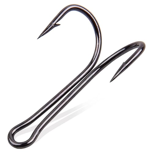 50pcs Classic Double Fishing Hooks With Barbs High Carbon Steel Fishhooks  For Saltwater Freshwater - buy 50pcs Classic Double Fishing Hooks With  Barbs High Carbon Steel Fishhooks For Saltwater Freshwater: prices, reviews