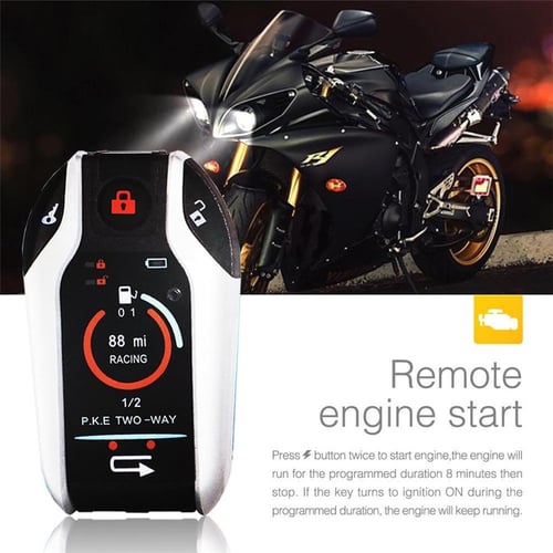 Universal Two-way Motorcycle Scooter Anti-theft Security Alarm System Moto  Remote Control Engine Start Alarme Moto Speaker Key