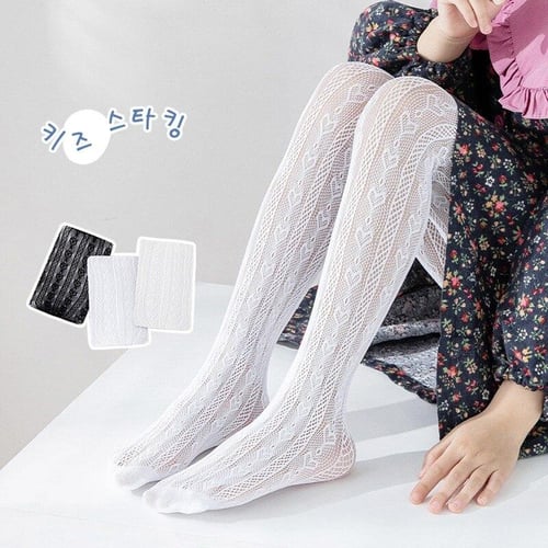 Girls Cute Flower Mesh Net Pattern Thin Tights Solid Color White Black Pantyhose  Stockings For Kids Children Girl Summer 1-8Y - buy Girls Cute Flower Mesh  Net Pattern Thin Tights Solid Color