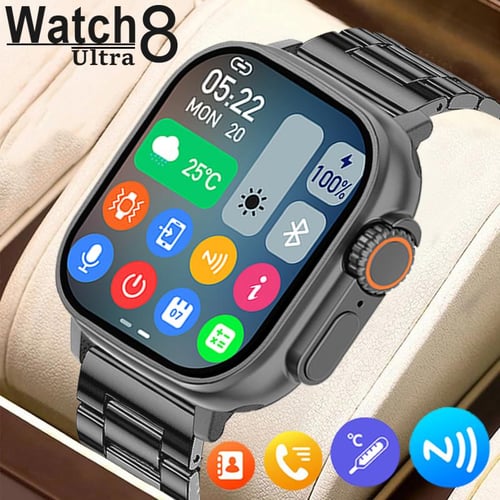 Smartwatch with body online temperature