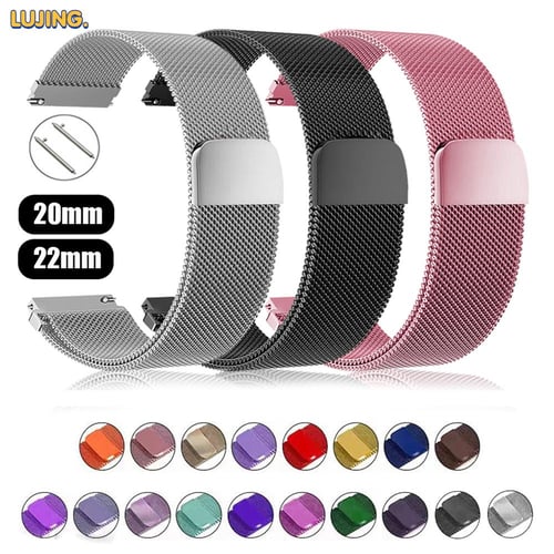 20Mm 22Mm Loop for Huami Amazfit Bip 5 Strap Magnetic Silicone