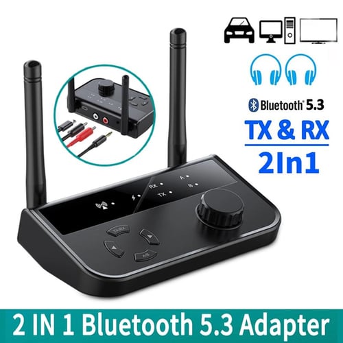 2IN1 Bluetooth 5.3 Audio Receiver Transmitter Adapter 3D Stereo
