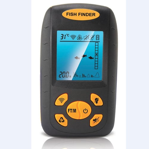 FF1108-1CT Portable Fish Finder 100M/300FT Depth Fish Alarm Wired