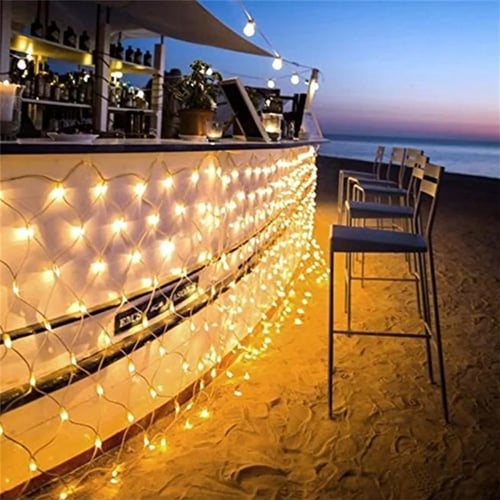 Cheap 1.5mX1.5m 96LEDs Fishing Net Light Full Sky Star LED Mesh Light  Outdoor Rain Protection Turf Decorative Light