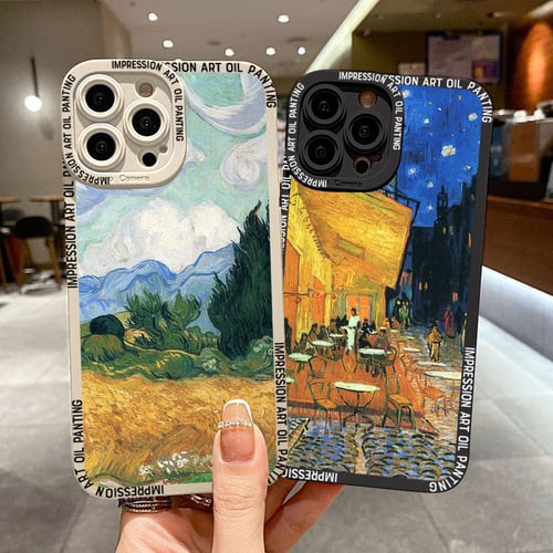 Vintage Oil Painting Scenery Art Cover Case For Apple iPhone 13 Pro Max  Mini SE 7 8 12 11 Xr Xs