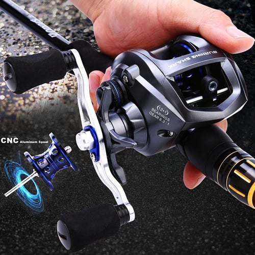Burning Shark Fishing Reels- 12+1 BB, Light and Smooth Spinning Reels,  Powerful Carbon Fiber