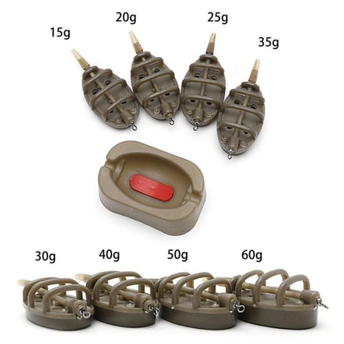 Inline Method Carp Fishing Feeder 4 Feeders 15/20/25/35g 30/40/50/60g Mould  Set - buy Inline Method Carp Fishing Feeder 4 Feeders 15/20/25/35g  30/40/50/60g Mould Set: prices, reviews