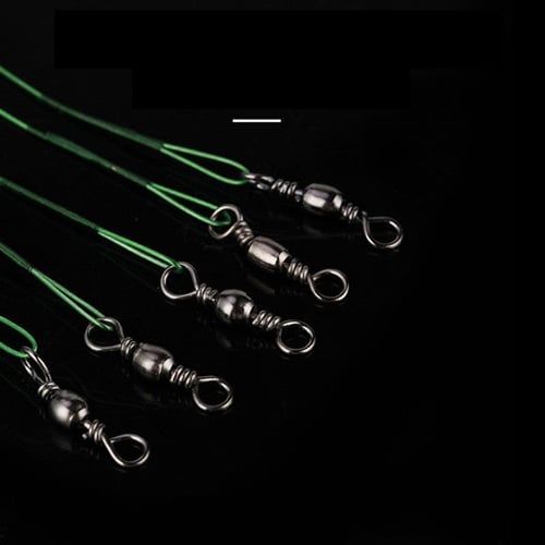 10pcs Stainless Steel Wire Fishing Line With Swivels Connect Clip Fishing  Gear Tackle Kit - buy 10pcs Stainless Steel Wire Fishing Line With Swivels