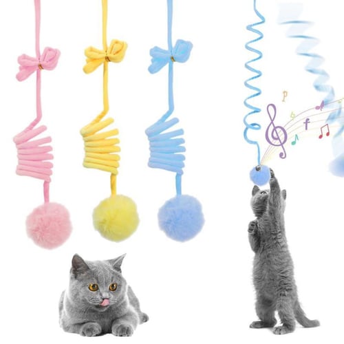 Interactive Cat Toy Hanging Simulation Cat Toy Funny Self-hey Interactive  Toy for Kitten Playing Teaser Wand Toy Cat Supplies