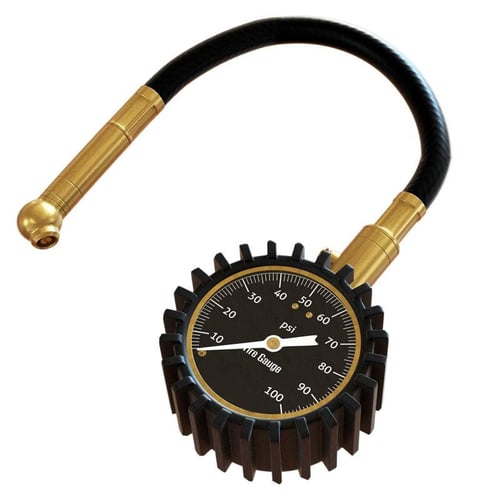 Tire Pressure Gauge (0100 PSI) ANSI Certified Tire Gauge 2 Inch Large