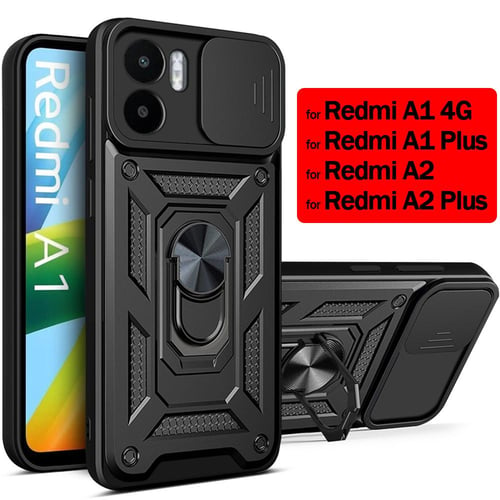 Armor Holder Cover for Xiaomi Redmi A1 4G A2 Case for Redmi A1 A2 Plus Cases  Slide Camera Lens Protect Ring Stand Phone Fundas - buy Armor Holder Cover  for Xiaomi Redmi