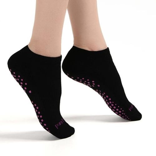 2 Pairs Yoga Socks For Women With Grips, Non-slip Five Toe Socks For  Pilates, Barre, Ballet, Fitness