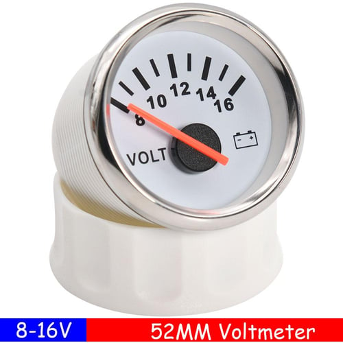 HD Digital Voltmeter 12v 52MM Voltage Gauge Volt Meter Auto Voltmeter  Universal Voltage Automobile with 7 Colors Backlight