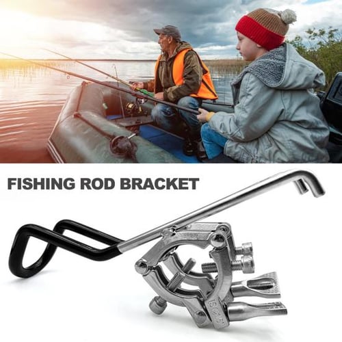 Inflatable Boat Accessory Fishing Rod Holder Fix Pole Mount Angle Bracket  Collapsible Kayak Fishing Pole Bracket for Dinghy Raft