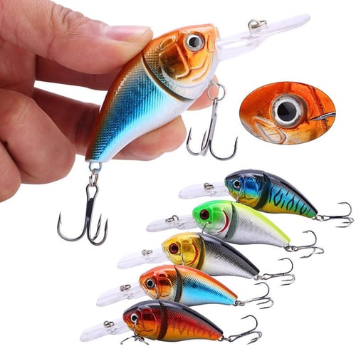 Fishing Lure Baits Topwater CrankBait Minnow Lures for Bass