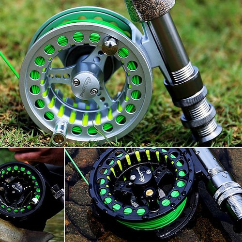 Fly Fishing Reel 5/6 Light Smooth with CNC-machined Aluminum Alloy