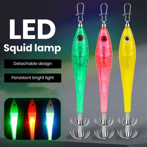 with Squid Hook Deep Drop Underwater Fish Collection Tool Lure Bait LED  Luminous Lamp - buy with Squid Hook Deep Drop Underwater Fish Collection  Tool Lure Bait LED Luminous Lamp: prices, reviews