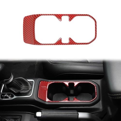 Car Front Drink Cup Holder Decoration Cover Trim for Jeep Wrangler