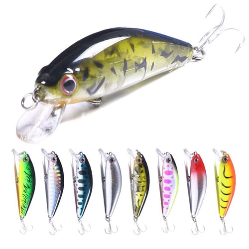 1psc Minnow Sinking Fishing lure 3D eyes 5.5cm 6.6g Pike