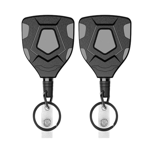 1/2pcs Heavy Duty Retractable Keychain with Belt Clip, ID Badge Reel  retractable Badges Holder With Steel Cord and Key Ring - buy 1/2pcs Heavy  Duty Retractable Keychain with Belt Clip, ID Badge