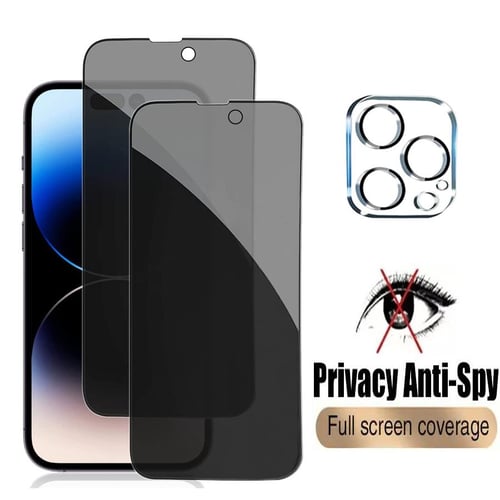 iPhone 11 Pro Max Privacy Screen Protector, iPhone Xs Max Privacy Screen  Protector, 2 Pack Anti Spy Private Case Friendly Anti-Scratch 9H Tempered