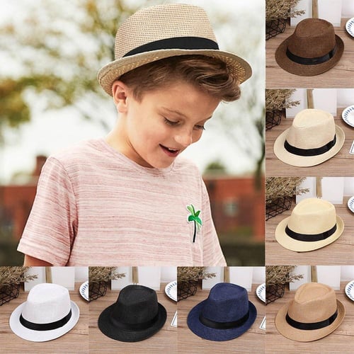 Fashion Lace Baby Hat Summer Straw Bow Baby Girl Cap Beach Children Panama  Hat Princess Baby Hats and Caps for Kids 1PC