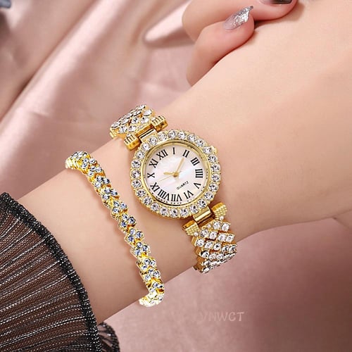 Luxury Ladies Watch Crystal Dress Bracelet Fashion Casual Quartz