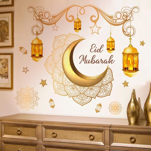 Ramadan Decorations For Home Stickers, Islamic Muslim Wall Stickers,Eid  Mubarak Ramadan Decor Star Lantern Stickers Decals - buy Ramadan  Decorations For Home Stickers, Islamic Muslim Wall Stickers,Eid Mubarak  Ramadan Decor Star Lantern