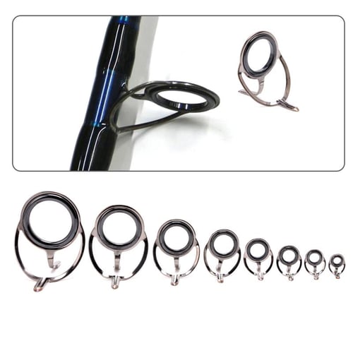 8Pcs Stainless Steel Eye Rings Fishing Rod Guides Tips Line Repair Kit -  buy 8Pcs Stainless Steel Eye Rings Fishing Rod Guides Tips Line Repair Kit:  prices, reviews