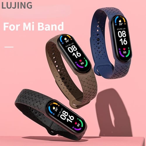 Bracelet for Xiaomi Mi band 8 6 7 Strap Nylon Braided SOLO LOOP pulseira  bracelet Miband5 Wristband belt Mi band 5 4 3 6 correa