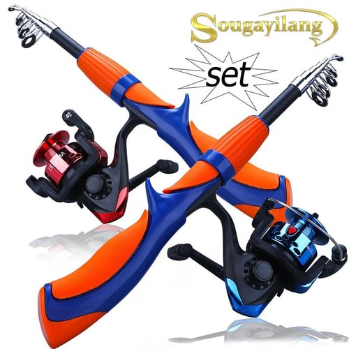 Fishing Rods and Reels Set Travel Carbon Fiber Telescopic Fishing Rod Blue  Red Spinning Fishing Reel - buy Fishing Rods and Reels Set Travel Carbon  Fiber Telescopic Fishing Rod Blue Red Spinning