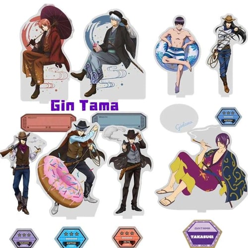 15CM Anime GINTAMA Figures Sakata Gintoki Hijikata Toushirou Yamazaki Sagaru Cosplay Acrylic Stand Model Fans Christmas Gifts buy 15CM Anime GINTAMA