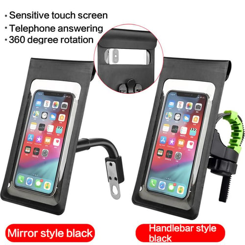 Waterproof Motorcycle Phone Holder 360 Rotation Anti-vibration Bike Phone  Holder With Sensitive Touch Screen Mtb Smartphone Holder Case_s