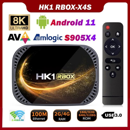 X96 Max Plus Ultra Smart TV Box Android 11 Amlogic S905X4 4GB 64GB AV1 8K  Wifi BT4.1 X96Max+ 6K Media Player 3D 4K Set Top Box