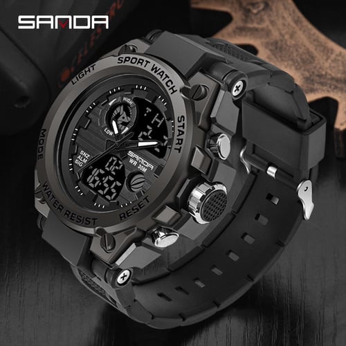 Sanda Brand Military Watch Men Digital Shock Sports Watches For