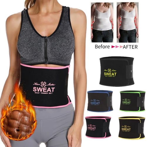 Women Waist Trainer Sweat Band Belt - Slimming Sauna Waist Trimmer