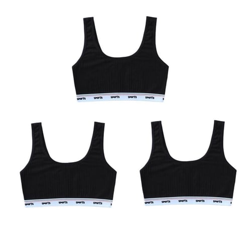 3pc Kids Cotton Sports Training Bra Underwear Girls Training Bra Crop Top  8-14 Years - buy 3pc Kids Cotton Sports Training Bra Underwear Girls