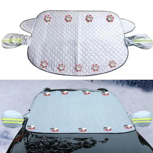 Cheap Car Windshield Snow Cover Sun-resistant Anti-Frost Freeze Protection  Foldable Universal Auto SUV Winter Front Windscreen Ice Cover Guard  Protector