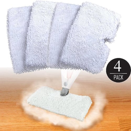 X3 Mop Replacement Microfiber Cleaning Pads, 4 Pack of Reusable Flat Mop Heads