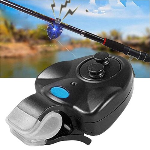Cheap Mini 6x8x2.3cm Fishing Sound-light Alarm Device Alert Bell