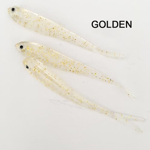 Lifelike Soft Fishing Lure Fork Tail Worm Bait Shiner Artificial